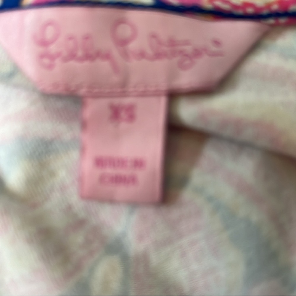 Lilly Pulitzer Pippa cutout dress, XS. Boho/hippie/1960s style. Pink and blue - Picture 4 of 8